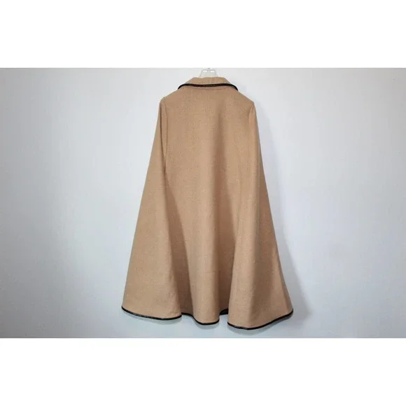 Soft Surroundings Newstead Abby Cape Jacket Tan Poncho Womens Size Medium H14415 - Picture 12 of 16